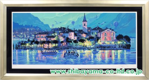 笹倉鉄平「ラゴ・マジョーレ」シルクスクリーン :: 絵画買取・販売