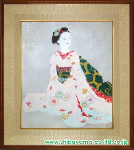 小倉遊亀「舞妓」木版画 :: 絵画買取・販売 - シバヤマ