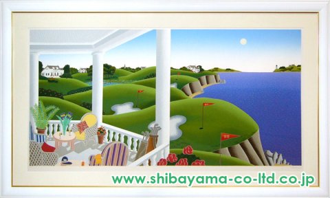 トーマス・マックナイト「ゴルフ」シルクスクリーン :: 絵画買取・販売
