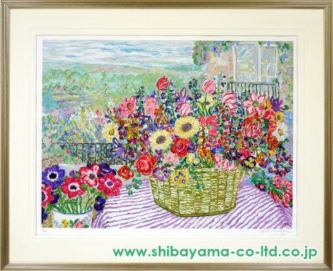 レスリー・セイヤー「ガーデン ロマンス Garden Romance」シルク