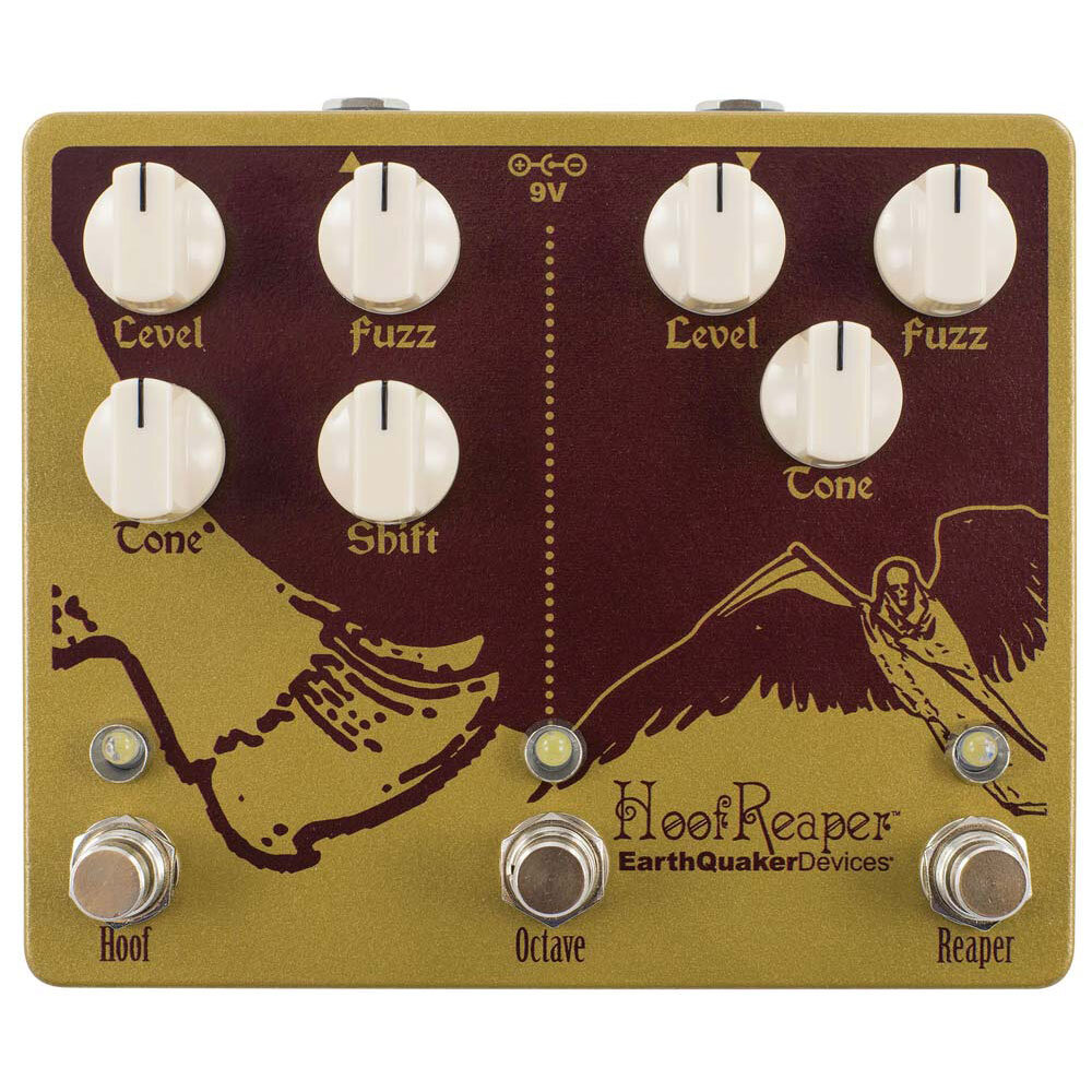 Hoof Reaper オクターブアップ付き2チャンネルファズ — EarthQuaker