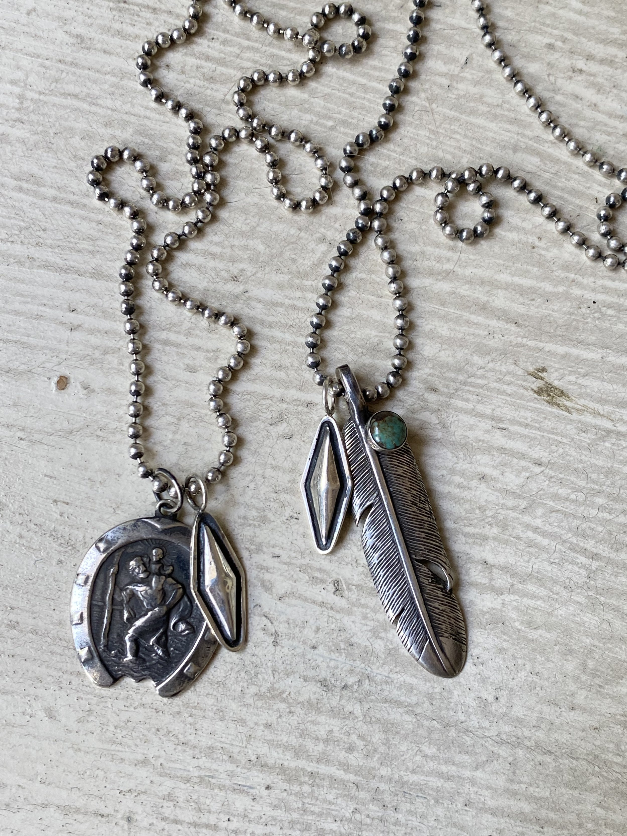 Turquoise Shade Keeper Pendant — Red Rabbit Trading Co.