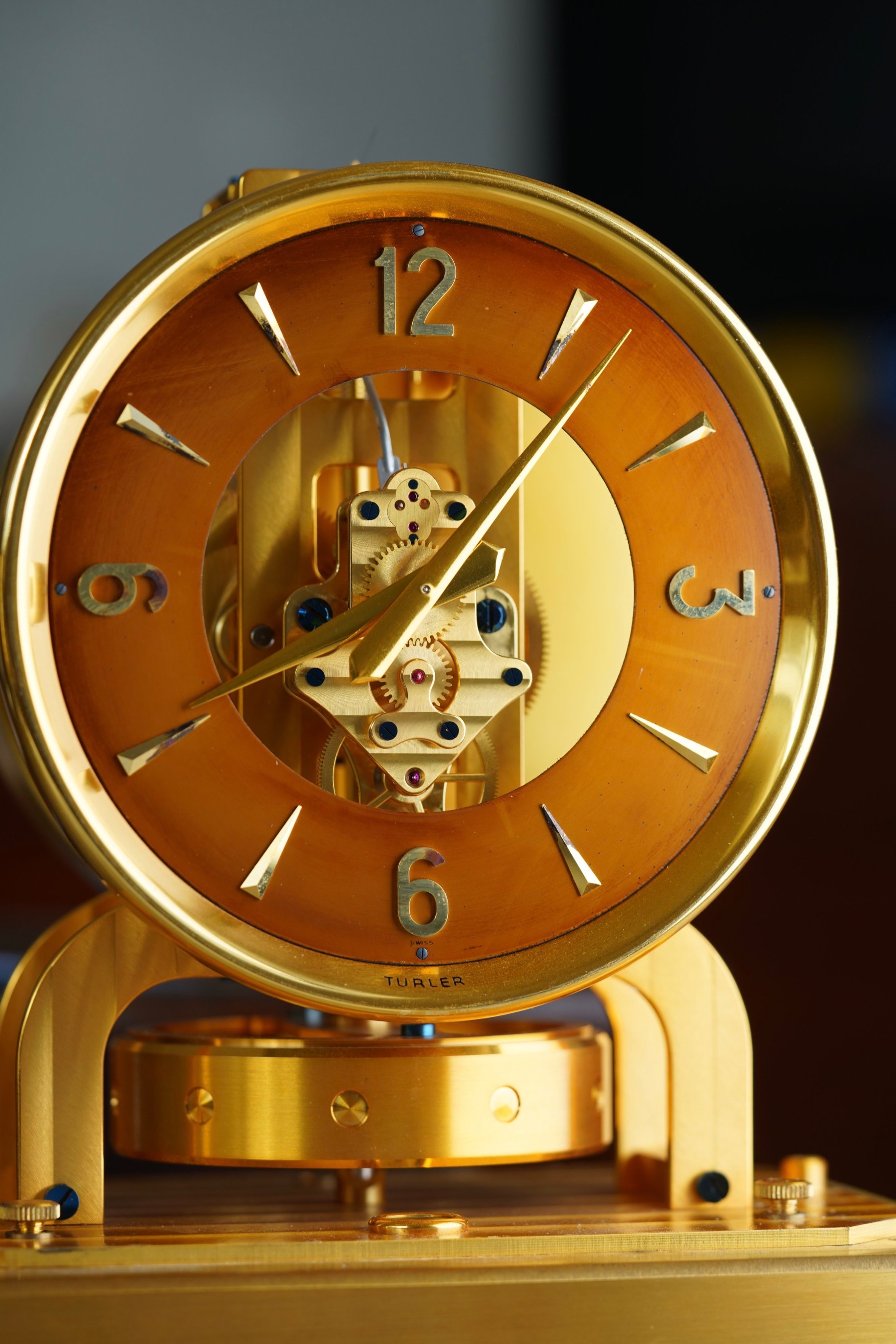 Jaeger-LeCoultre Atmos Clock Retailed by Türler