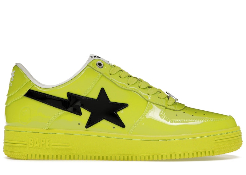 A Bathing Ape Bape Sta #2 Yellow Patent Men's - 1K30-191-302-YEL