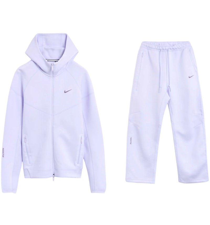 Nike x NOCTA NRG Tech Fleece Hoodie & Pants Set Palest Purple