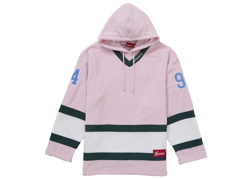 Supreme Polartec Hooded Hockey Jersey Pink Men's - FW25 - US
