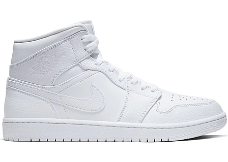 Женские кроссовки Nike Air Jordan 1 Mid Triple White, цена: 2290