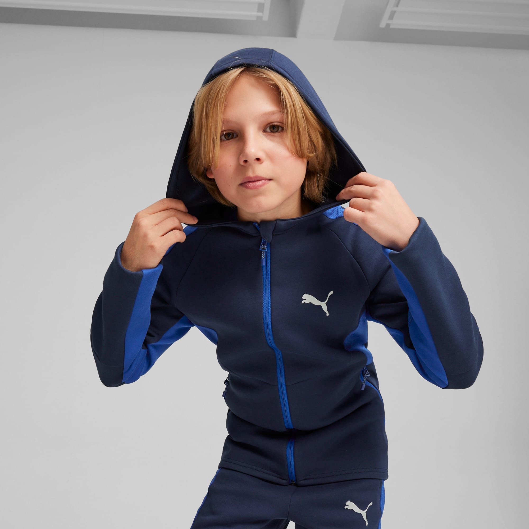 EVOSTRIPE Big Kids' Full-Zip Hoodie | PUMA Canada