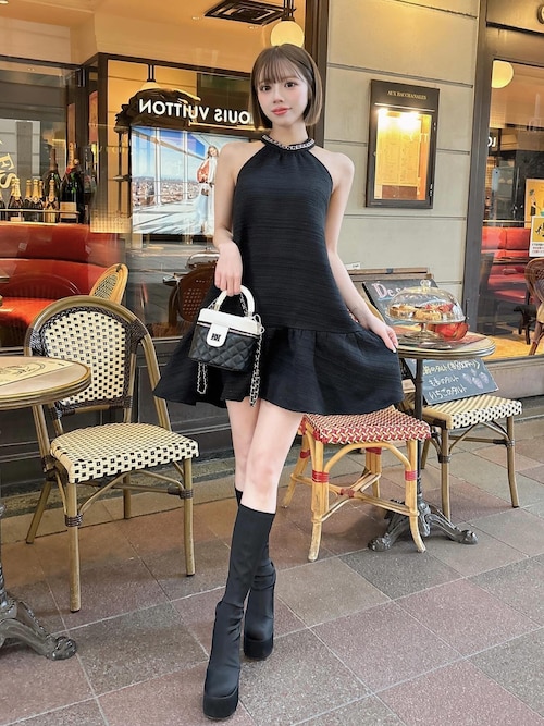 セール】ウルトラストレッチレザーロングブーツ（ブーツ）｜Darich