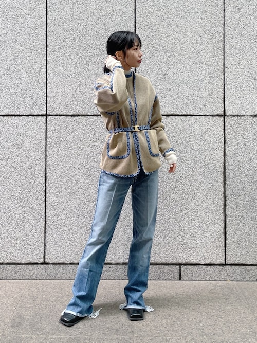 INSCRIRE/アンスクリア】002 Flare Denim/フレアデニム（デニムパンツ