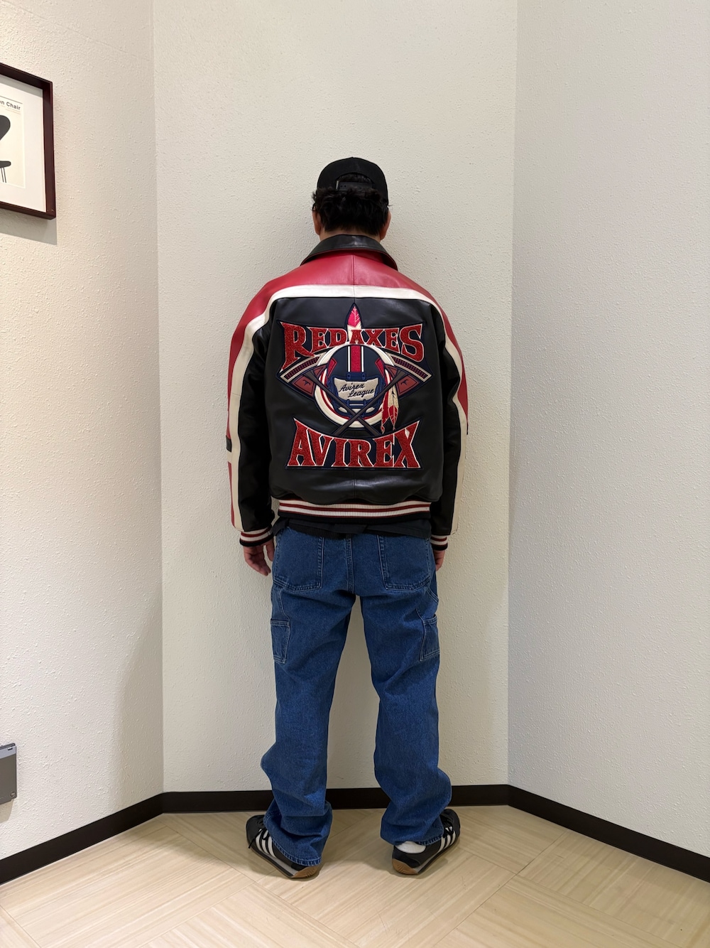 AVIREX（アヴィレックス）の「VARSITY JACKET RED AXES / バーシティ