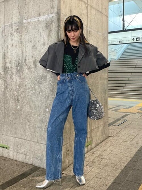 High Waist Cocoon Denim Pants/ハイウエストコクーンデニム【MAISON