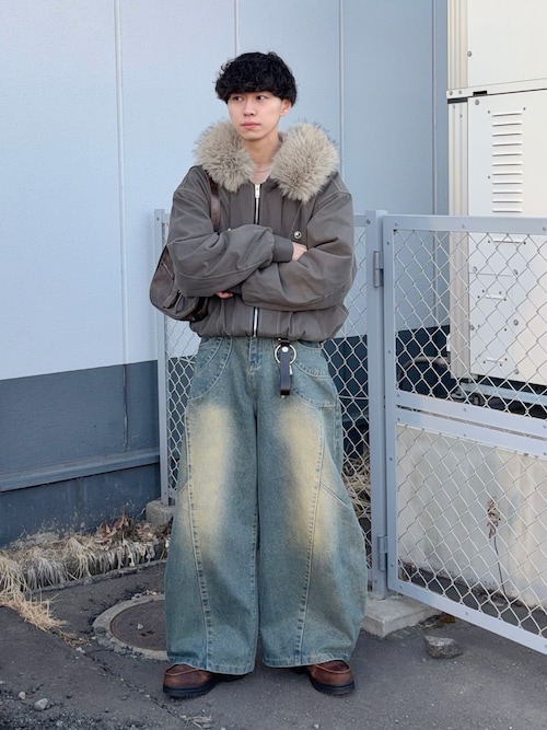 mushwear（マッシュウェア） ブルゾン アウター ボリュームファー