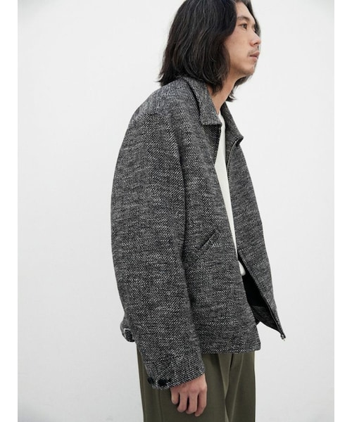 LIDNM（リドム）の「TWEED SPORTS BLOUSON（ブルゾン）」 - WEAR
