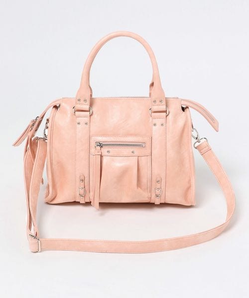 JEANASIS（ジーナシス）の「アンティークフェイクレザーボストン