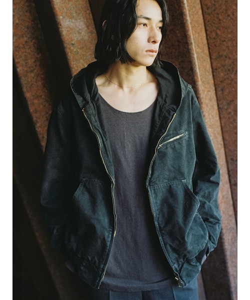 LIDNM（リドム）の「CRACK WASHED ACTIVE JACKET（ブルゾン）」 - WEAR