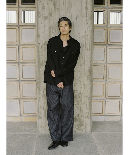 LIDNM（リドム）の「SILK RAYON WESTERN SHIRT（シャツ/ブラウス