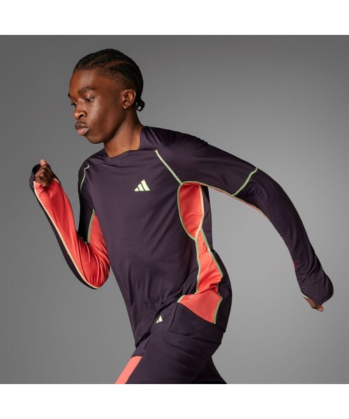 adidas（アディダス）の「駅伝 ランニング 長袖Tシャツ（）」 - WEAR
