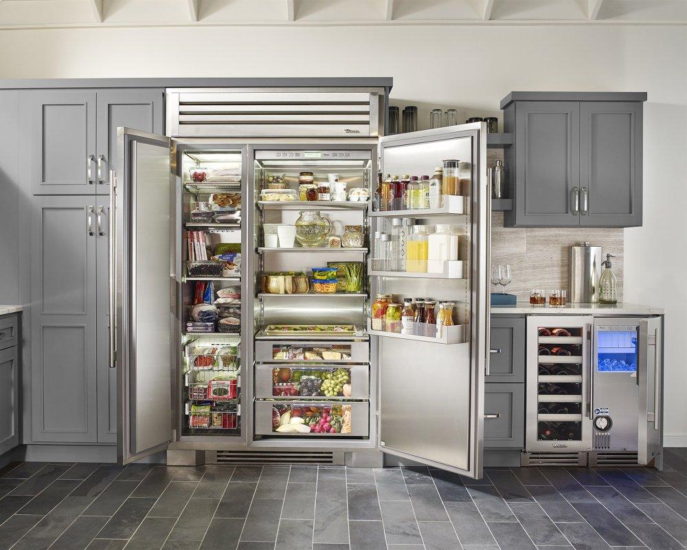 TRUE RESIDENTIAL 42 Inch Solid Stainless Door Side-by-Side