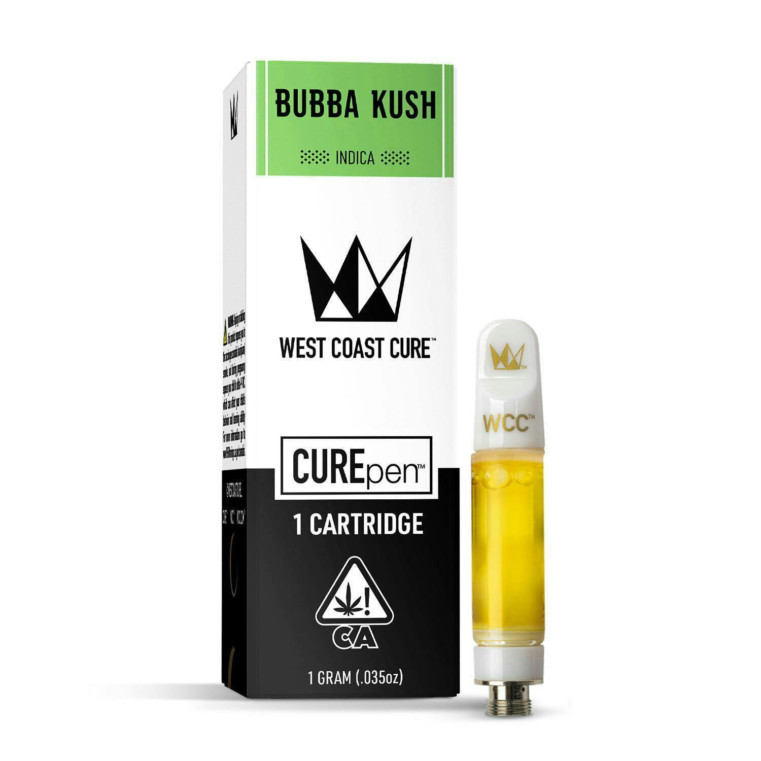 Bubba Kush CUREpen Cartridge - 1g - West Coast Cure