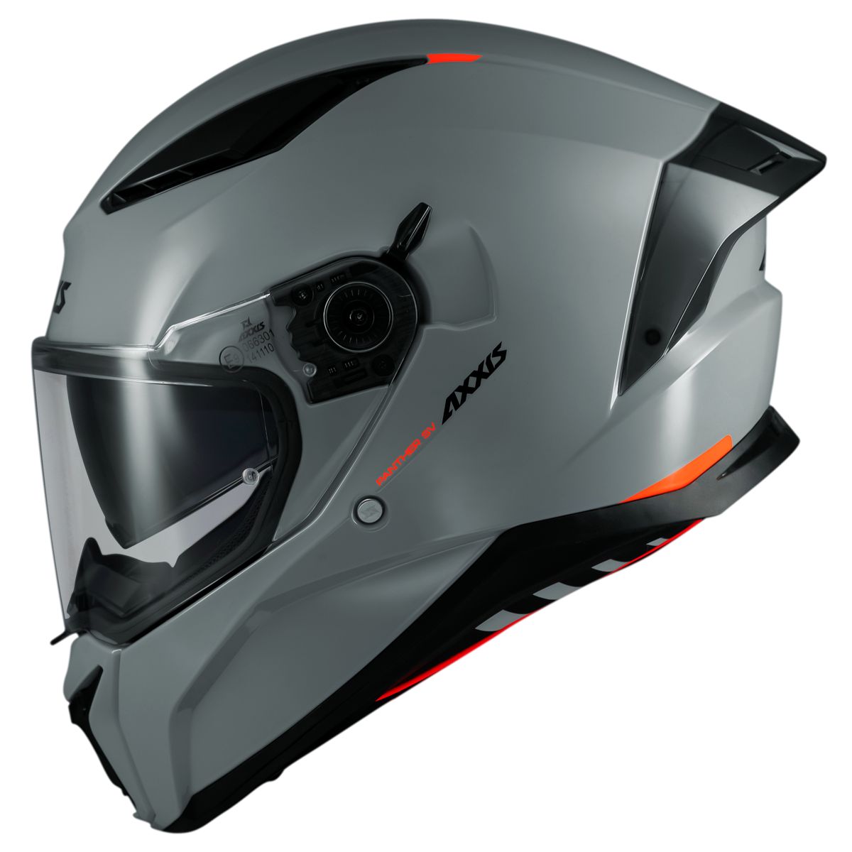 Capacete Axxis Panther SV Solid Gray Cinza com Óculos Interno para