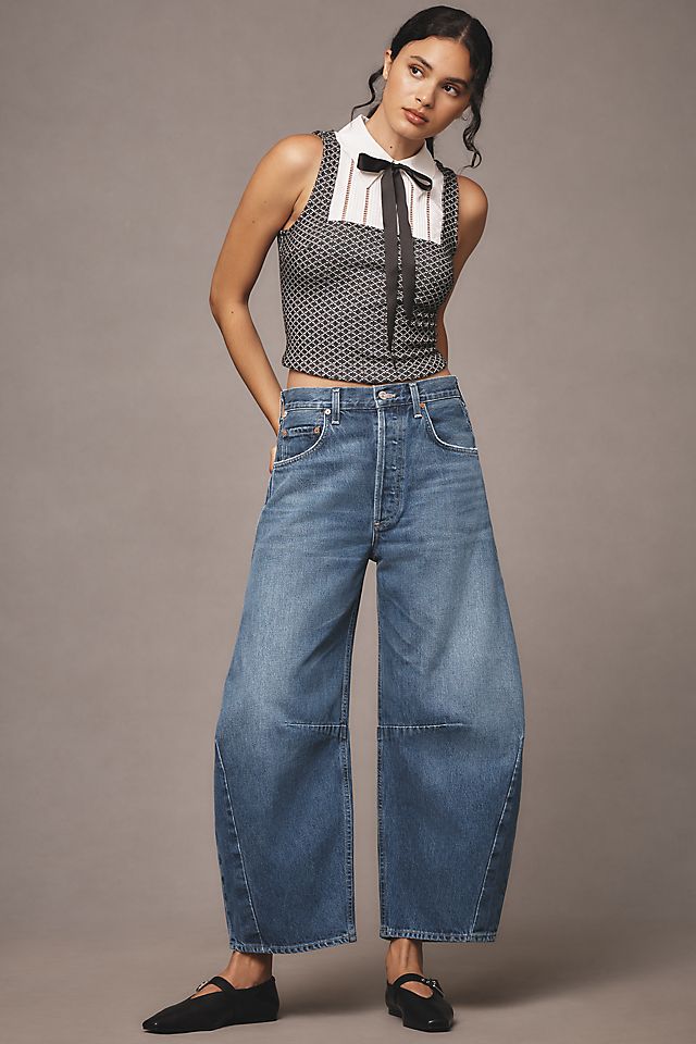 Citizens of Humanity Horseshoe High-Rise Barrel Jeans | Anthropologie