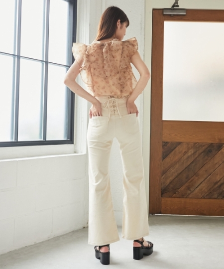 美脚フレアパンツ/MAJESTIC LEGON(マジェスティックレゴン