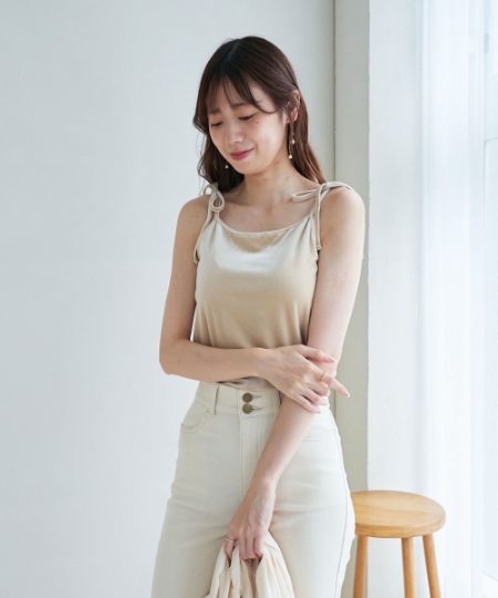 カップ付きベロアキャミソール/MAJESTIC LEGON(マジェスティックレゴン