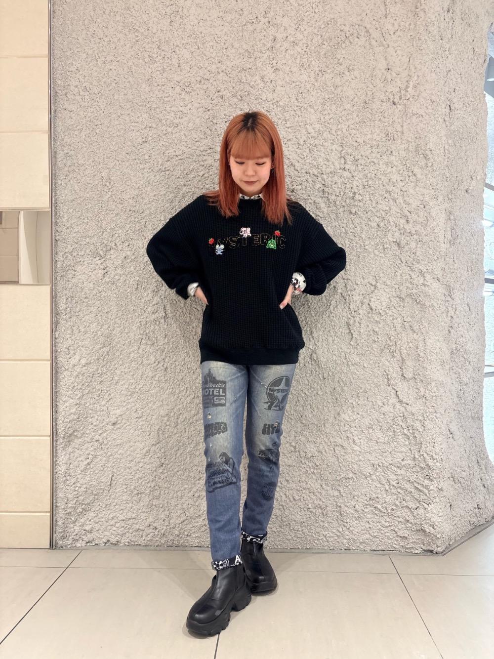 ROCK HAPPENING柄 コンパクトシャツ|HYSTERIC GLAMOUR WOMEN