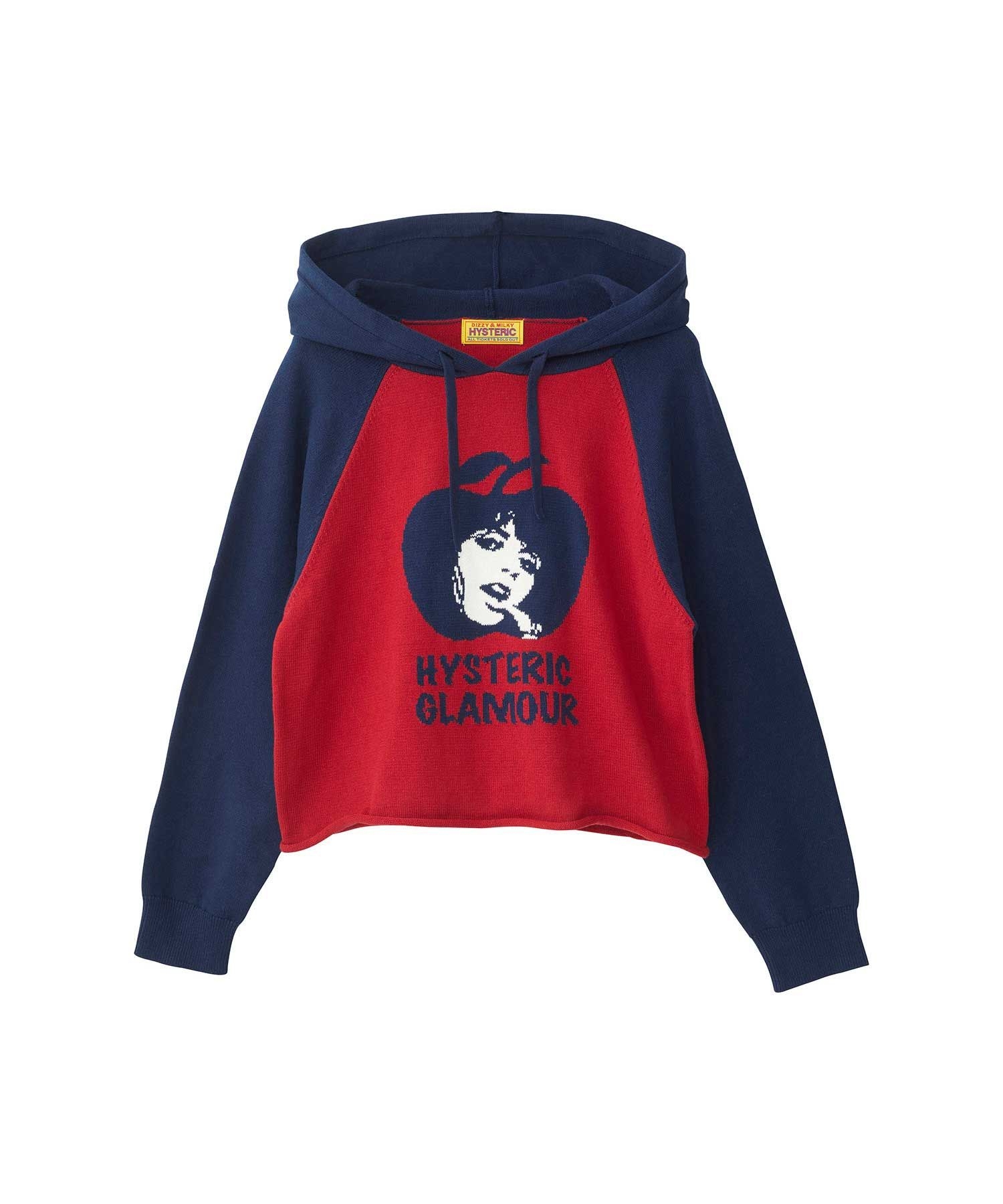 APPLE GIRL編込 パーカー|HYSTERIC GLAMOUR WOMEN | HYSTERIC GLAMOUR