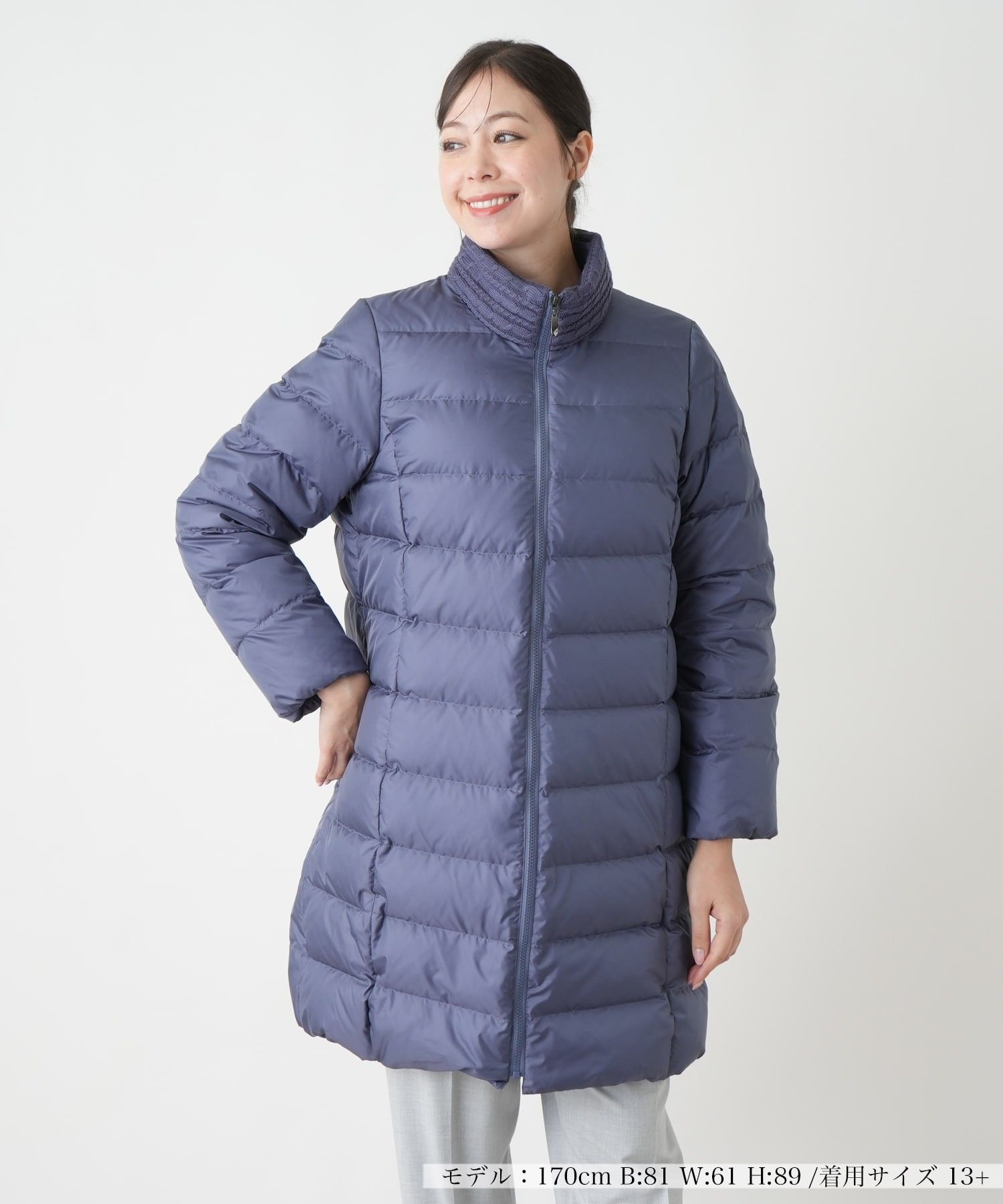 スタンドカラーダウンコート|レリアン プラスハウス | レリアン公式