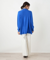 カシミヤ混ケーブルハイネックニット【Leilian WHITE LABEL】|レリアン