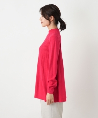 カシミヤ混ケーブルハイネックニット【Leilian WHITE LABEL】|レリアン