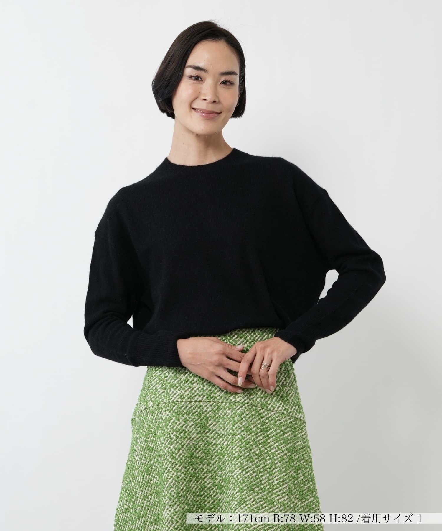 カシミヤクルーネックニット【PASSIONE】|ネミカ | レリアン公式