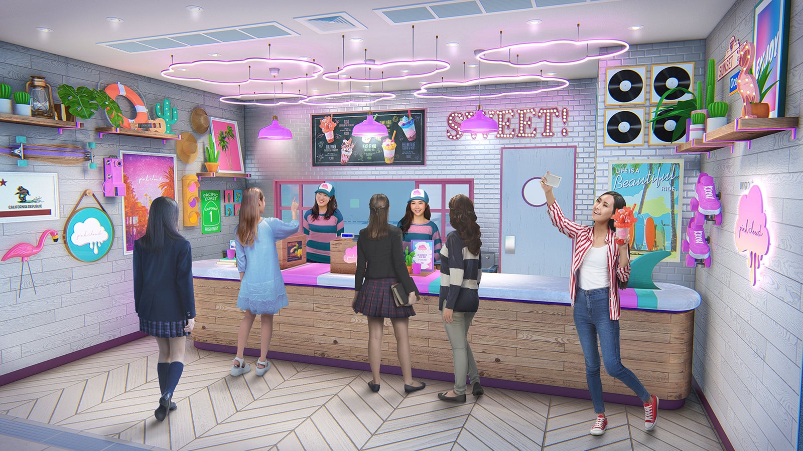 USJ“デコ盛り”シェイク専門店「ピンククラウド」オープン - 女子旅プレス