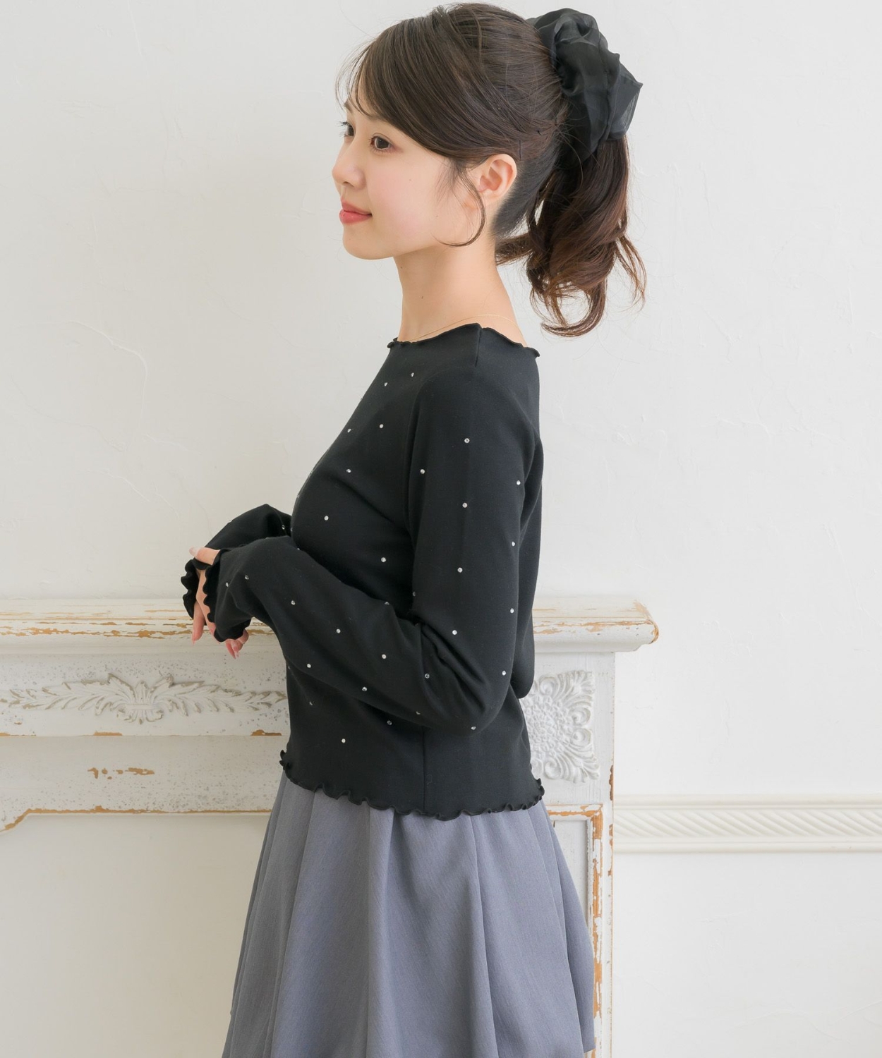ビジュー付きCT|ems excite | RETRO GIRL ONLINE STORE レトロガール
