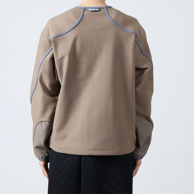 and wander (アンドワンダー) light fleece pullover / ライトフリース