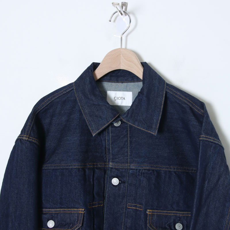 CIOTA (シオタ) Double Pocket Denim Jacket Navy One Wash / ダブル