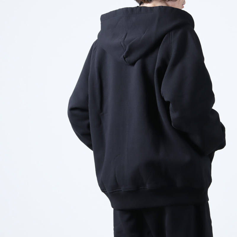 COMOLI (コモリ) コットン裏毛 ジップパーカ