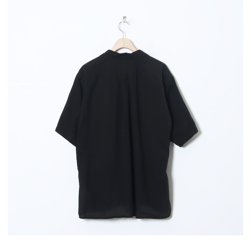 COMOLI (コモリ) KHADIコットン 半袖オープンカラーシャツ