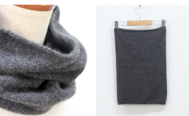 evam eva cashmere neck warmer col:チャコール | cotyle