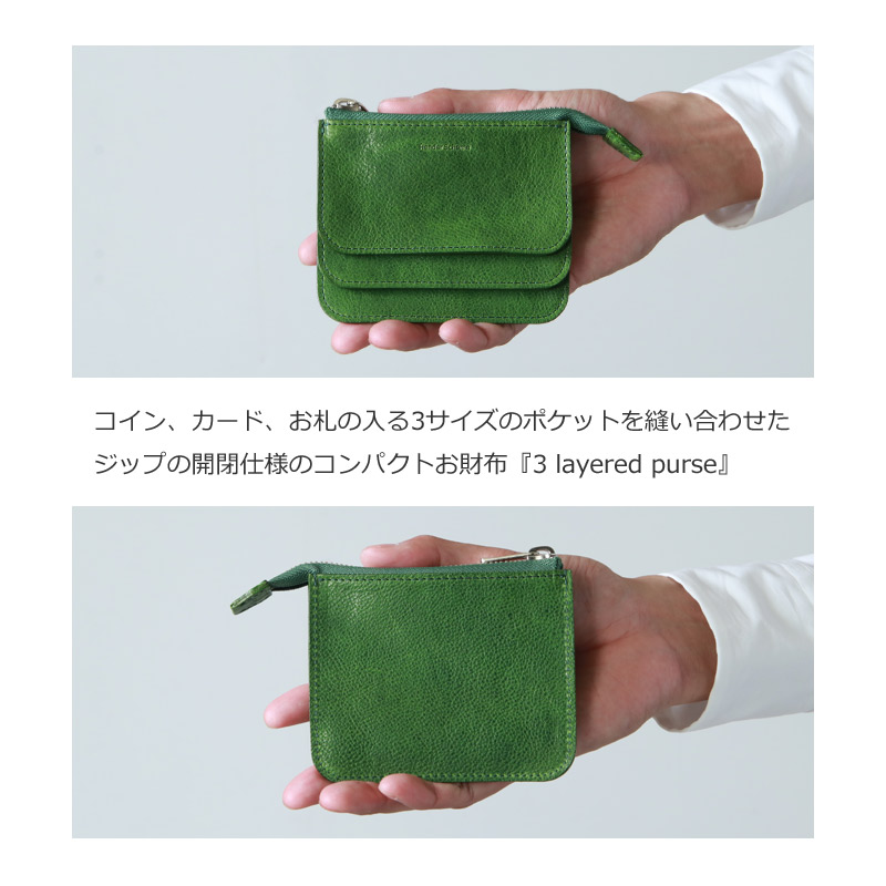 Hender Scheme (エンダースキーマ) 3 layered purse / 3レイヤードパース