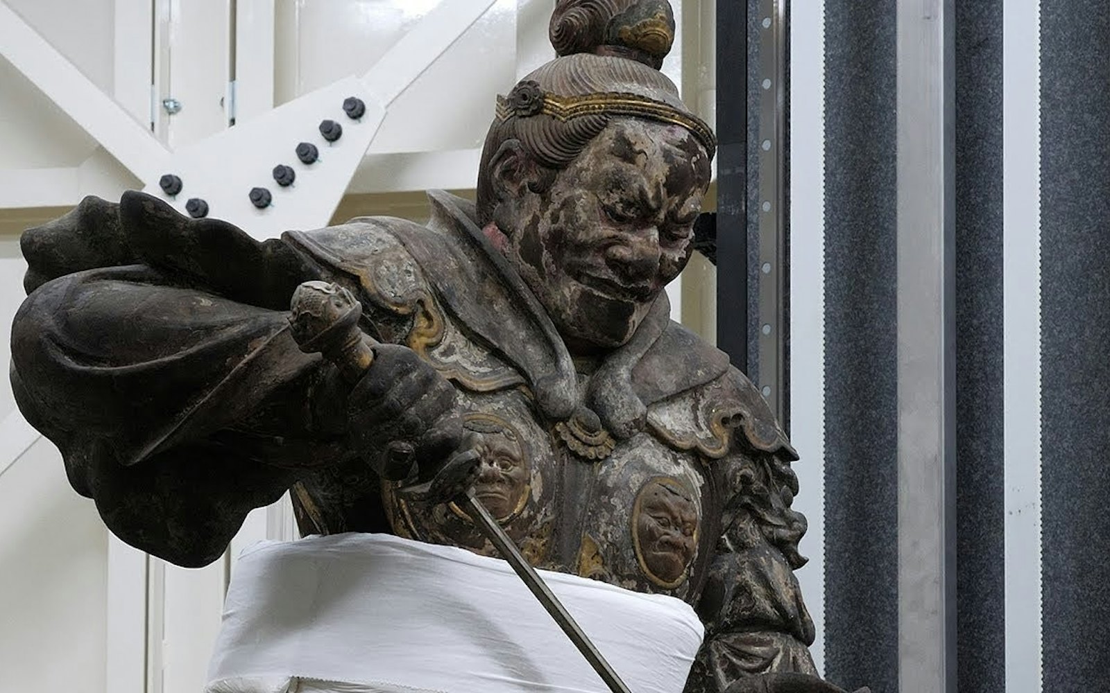 石仏、布袋様、多胡石、日本人彫刻、新品苔がうっすらあり、倉田辰彦作