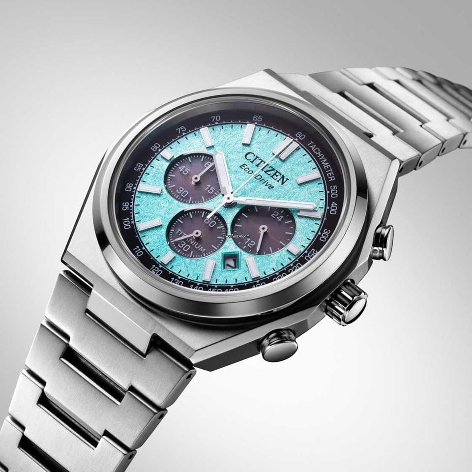 Citizen Zenshin Super Titanium CA4610-85M Green Dial 42.5mm for