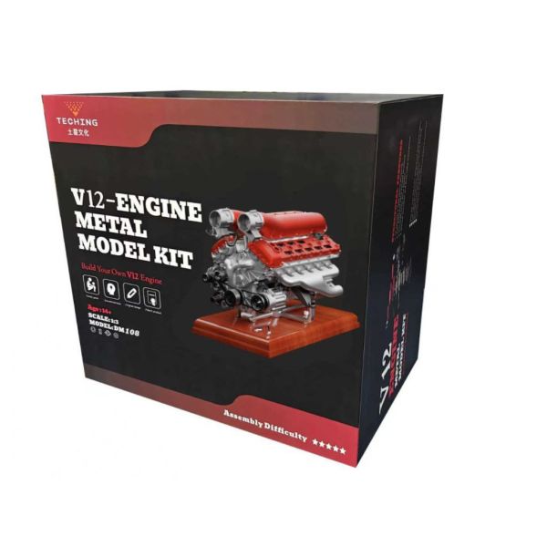 土星文化金屬v12 引擎模型- 時空迴廊玩具