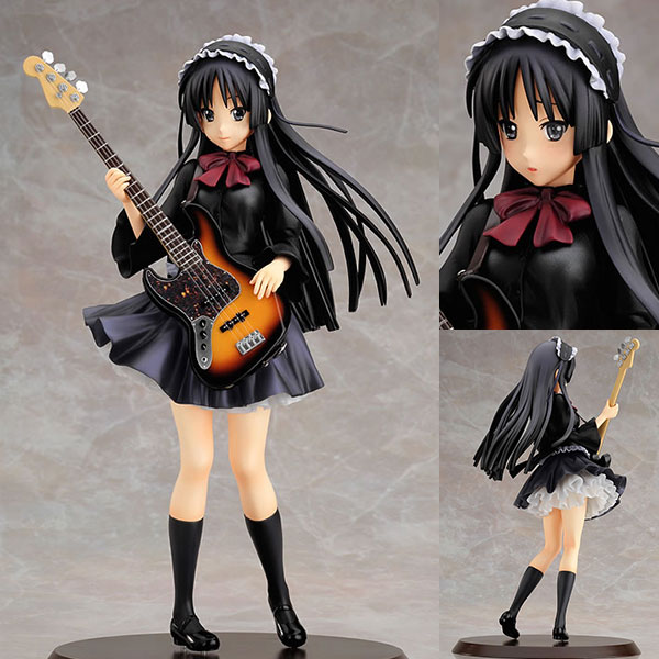 中古】(本体A-/箱C)けいおん！ 秋山澪 1/8 完成品フィギュア[アップ