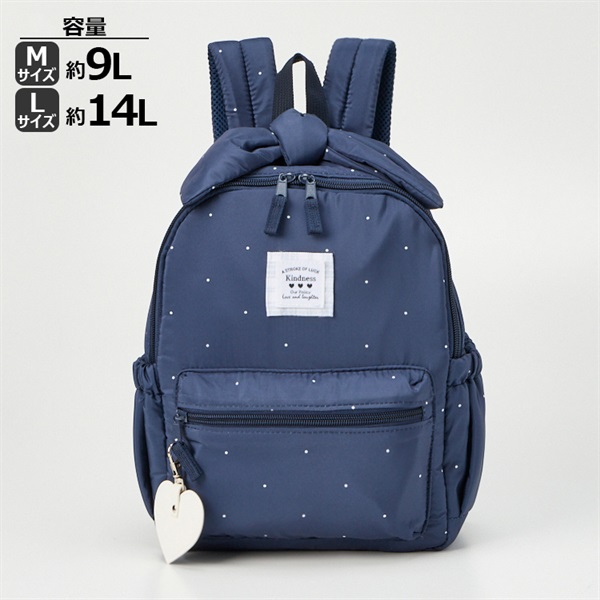 ドット柄リボンリュック 女の子 キッズ | イオンスタイルオンライン