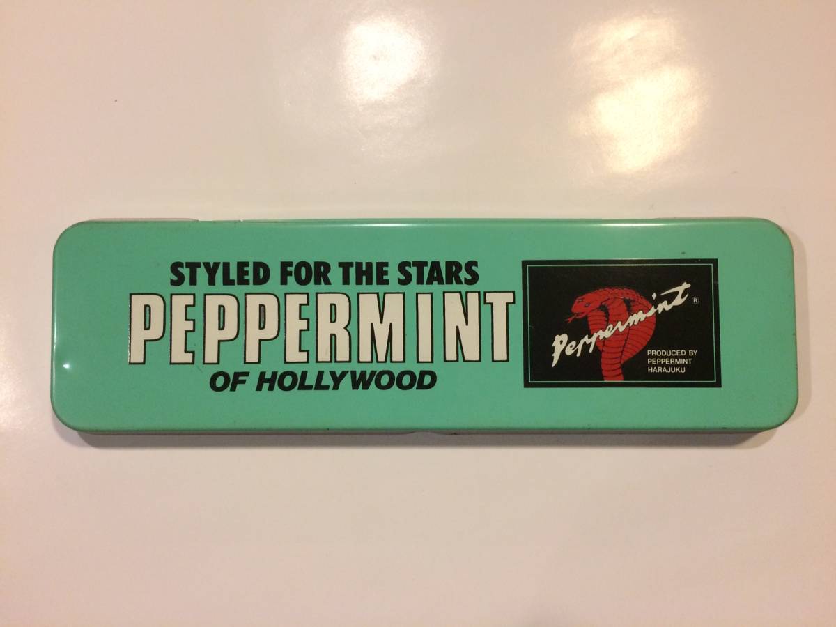 ◇当時物◇ペパーミント【80's/コブラ/缶ペンケース/筆箱】80年代