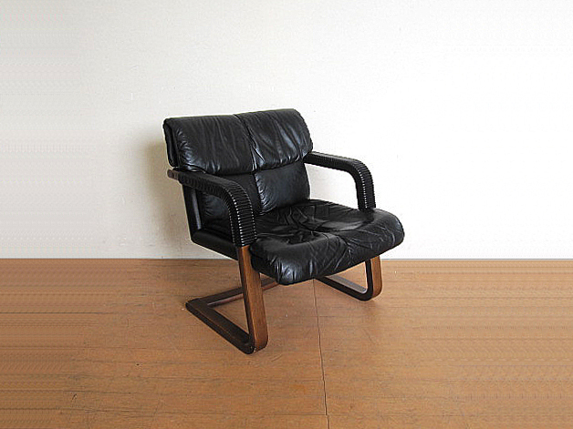 冨士ファニチア 本革アームチェア パーソナルチェア/1人掛けソファ/1P