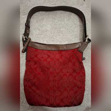 Coach red signature hobo - Gem